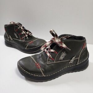 Rieker Boots Womens 6.5 (37) Gray Lace Up Wool Lined Manmade Winter Warm